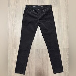 AG Adriano Goldschmied Black Corduroy Pants